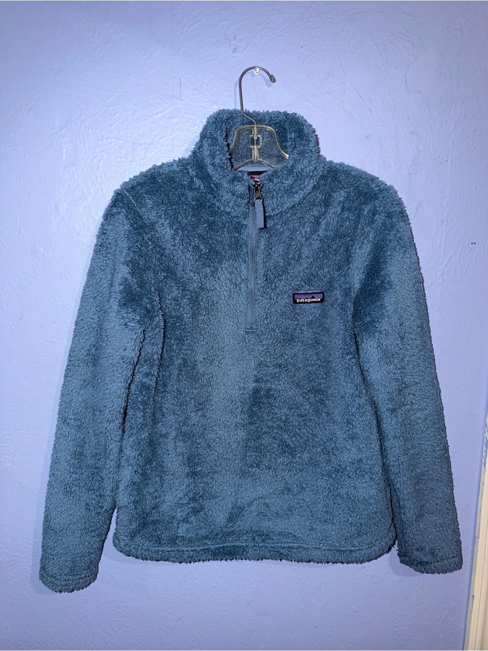 Patagonia Women's Plush Half-Zip Turtleneck Sweater - Slate